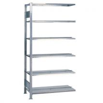 Schulte - Scaffalatura da ufficio bifronte Aristo-Clip - 1800x1300x600mm 5 ripiani 150kg/ripiano Nero/Grigio Chiaro