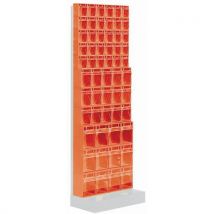 Mobil Plastic - Supporto 175m +contenitori Madia Colore:rosso