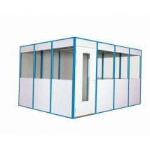 Cabine-ufficio Per Officina In Melaminico Assemblato Blu - Manutan