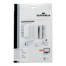 Durable - Cartoncino Bristol Per Stampa 30x65 Mm