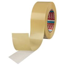 Lotto di 2 - Tesa - Nastro biadesivo telato bianco 50 m x 25 mm - Riposizionabile Spessore 235 μm - Tesa