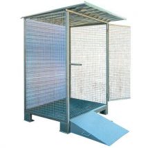Deposito Stoccaggio Bombole Gas - 48 Bombole 1 Anta Pianale - 3180x1210x2450mm - Sicuro e Resistente