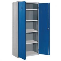 Armadio Metallico Multiuso 100 X40x180 Blu - Manutan