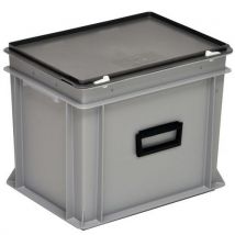 UTZ - Valigetta Contenit Rako 30l Grigio E Coperchio Grigio Scuro