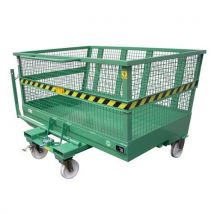 Cont. Ribaltabile Rete 1320l 1550x1320x1210 Verde - Manutan