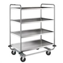Blanco - Carrello Inox Con 4 Ripiani Peso: 40 Kg Alt. Tot.: 1340 Mm