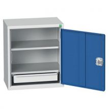 Bott - Armadio Da Parete 2rip/1cass L525xp350xa600 Mm Grigio/blu