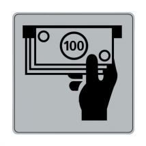 Novap - Pittogramma Iso 7001 Simbolo Distributore Automatico 90x90 Mm