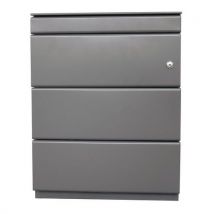 Bisley - Cassettiera Mobile In Metallo. Colore:alluminio L Tot:330