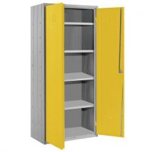 Armadio Metallico Multiuso 100 X40x180 Giallo - Manutan