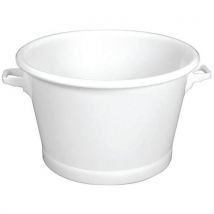 Gilac - Vaschetta Rotonda Con Fondo Rinforzato 75 L - Bianco
