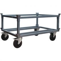 Pianale Su Rotelle Alto In Acciaio 1200 Kg - Manutan