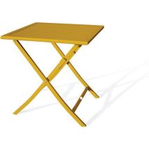 CityGarden - Tavolo Da Giardino Pieghevole Marius 70x70cm - Giallo Senape