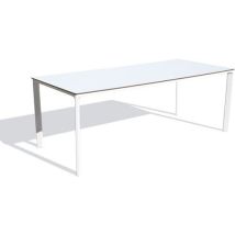 Ezpeleta - Tavolo Da Giardino Meet 200x90cm Laccato - Bianco