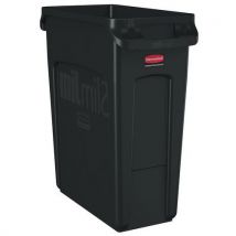 Rubbermaid - Contenitore Slim Jim Con Aerazione - 60 L - Nero