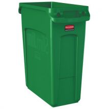 Rubbermaid - Contenitore Slim Jim Con Aerazione - 60 L - Verde