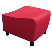 Sokoa - Pouf Angolare Izari Rivestito Rosso