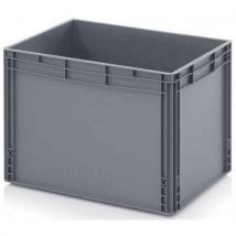 Lotto di 5 - Contenitore Con Pareti E Fondo Pieni-grigio Con Impugnature - Auer Packaging