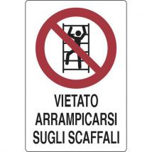 Cart. Alluminiovietato 180x120mm Arrampicarsi Su - Manutan