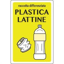 Cartello Adesivo 50x35cm Con Disegno - Plastica Lattine - Manutan