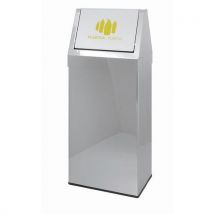 Pattumiera Rettang. Inox 30x40x90cm Basc. Racc.diff Plastica - Manutan