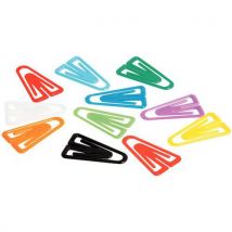 Fermagli di plastica per lettere - 25mm - 100 pezzi assortiti - PVC riciclabile
