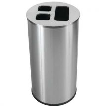 Probbax - Pattumiera Per Raccolta Differenziata 60 L Inox