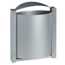 Rossignol Pro - Cestino A Muro 40 L Grigio Metallo Linea Arkea