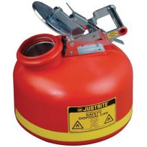 Justrite - Bidone 8l In Plastica Rossa Per Liquidi Able / Corrosif