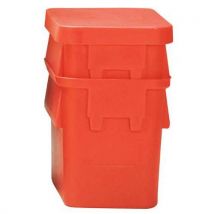 Promens - Fusto Cubico Ercobox 75l Colore Rosso Senza Rotelle