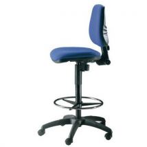 Sedia Tecnica 4 Cont.perm.c/poggiap Riv.eco Blu H:101-127 - Manutan