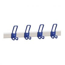Appendiabiti A Parete 4 Posti Acciaio L 60 Cm Blu - Manutan