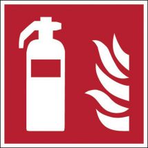 Brady - Cartello Estintore Antincendio Fotoluminescente 15 X 15 Cm
