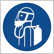 Cartello 35x35 Cm (utilizzare Apparecchi Per Respirazione) - Manutan