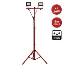 Velamp - Fari 2x20w A Led Su Treppiedi Cavo 3m H05rn-f 3g10mm3