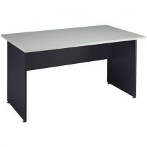 Simmob - Scrivania Diritta Basik L160 Grigio Chiaro / Antracite