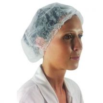 Lotto di 300 Cuffia Monouso Bianca Pp 10 G/m² In Scatola-dispenser
