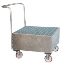 Sameto technifil - Carrello Con Vasca Di Ritenzione Galvanizzato 1 Fusto