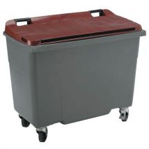 Sulo - Cassonetto 660l Coperch Rosso Rinforzo Per Collare