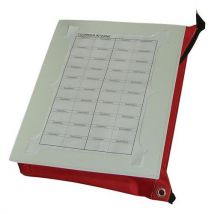 Lotto di 5 - Busta Per Corrispondenza Interna Spess 8 Cm Bianco/rosso - Outils Oceans