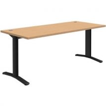 Quadrifoglio - Scrivania Pure Faggio/grigio Scuro - Lunghezza 180 Cm