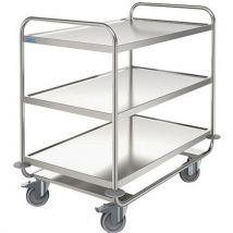 Hupfer - Carrello 3 Ripiani Inox 800 X 500 - Portata = 200 Kg