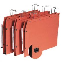 Lotto di 25 Cartella Sospesa Fondo Piatto 30 Mm Arancione - Elba