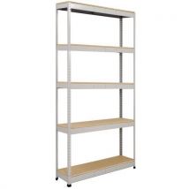 Scaffalatura Per Magazzino Rapid 1 1980x1525x610 Grigia 5 Ripiani - Manutan