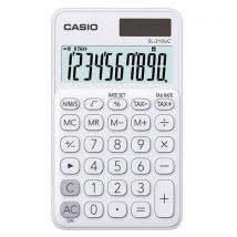 Casio - Calcolatrice Tascabile SL-310UC - 10 Cifre Bianca - Compatta e Affidabile