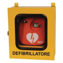 Armadietto per defibrillatore da esterno in acciaio - 425x215x480 mm - Sicuro e resistente
