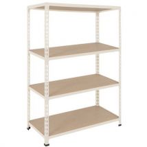 Scaffalatura Manutan Rapid 2 1980x915x610 Grigia - 4 Ripiani