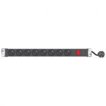 CUC - Multipresa 19'' 8 Prese Con Interruttore E Spia