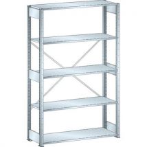 Lista - Scaffalatura Galvanizzata Elemento Di Partenza 1300x600x2200 Mm Portata 220 Kg