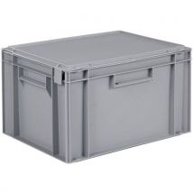 Schoeller Allibert - Contenitore Con Coperchio Grigio - 20 L - 400 X 300 Mm